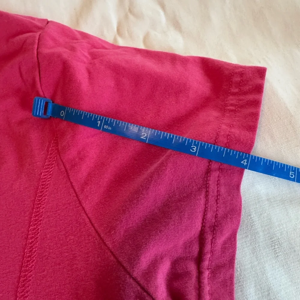Danskin Now Women's Fuchsia Pink Active Tee - XXL (20) Short Sleeve Athletic Top - Picture 6 of 8